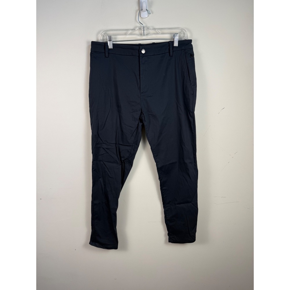 Birddogs Lined Pants‎ Mens 32x29 Navy Blue Performance Stretch Chino Trousers